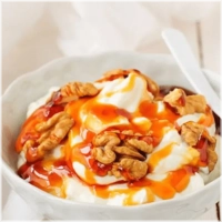 Griekse yoghurt met honing en walnoten